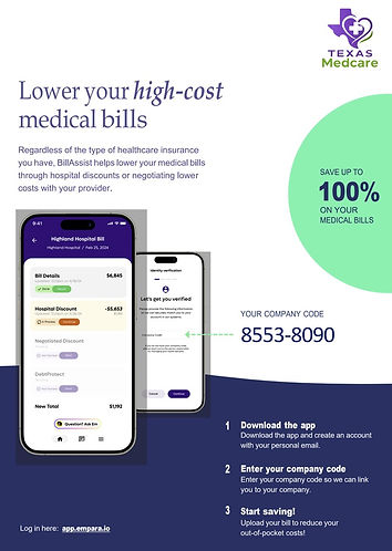 Hospital advocacy program information slide